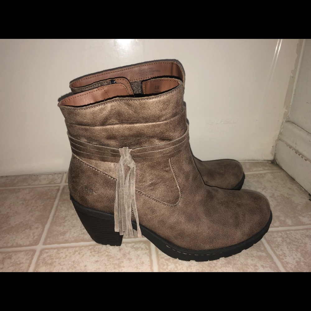 B.Ø.C Brown Heel Boots